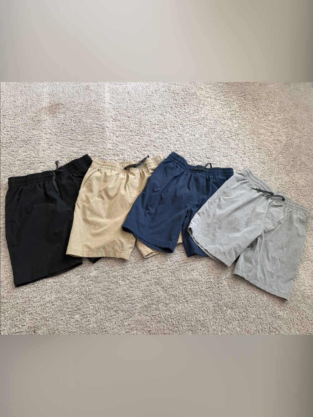 Quiksilver Kids Shorts Bundle - Black, Tan, Blue, Gray